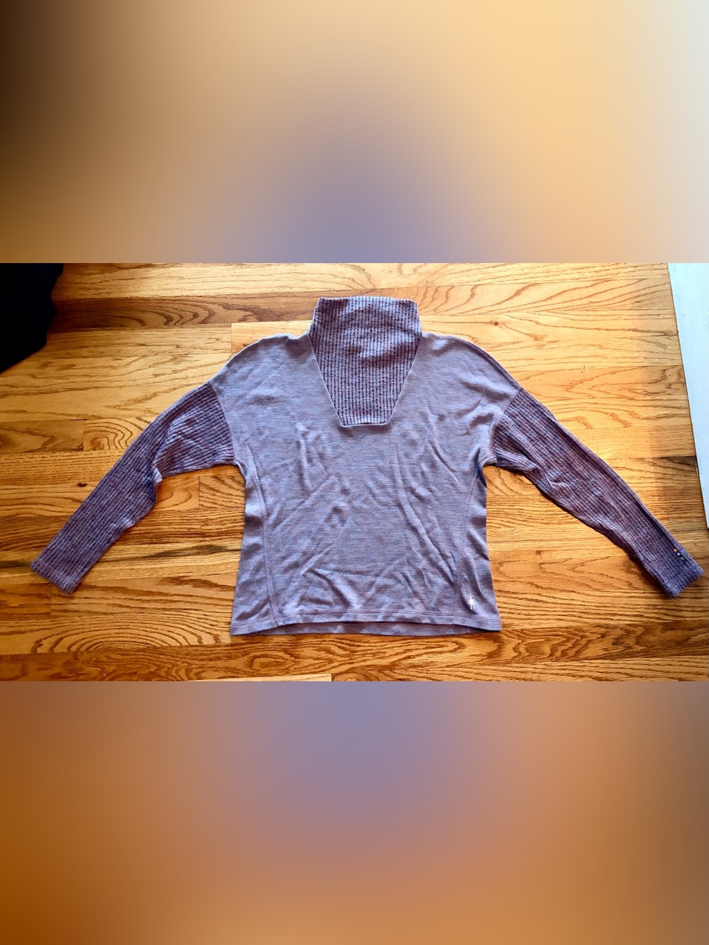 Smartwool Lavender Short-Sleeve Turtleneck Sweater